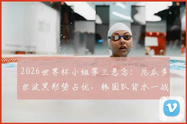 2026世界杯小组第三悬念:厄瓜多尔波黑形势占优,韩国队背水一战出线分析